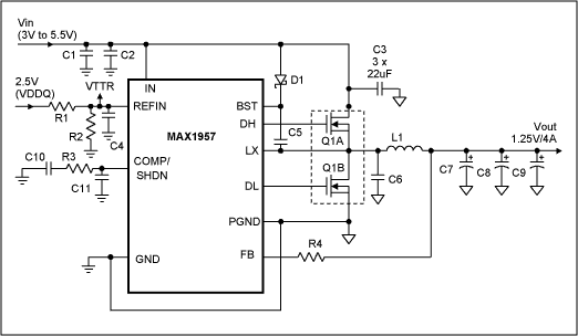 Power Supply for DDR-SDRAM Termination Op | Maxim Integrated