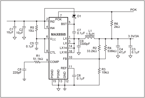 3A Internal Switch Step-Down Regulators U - Maxim Integrated